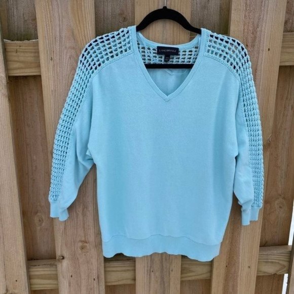 Lane Bryant Sweaters - Lane Bryant Mint Green V-neck sweater 14/16